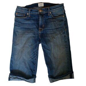 HUDSON Jeans‎ Womens Size 28 Casual Cuffed Knee Denim Blue Shorts Msrp $100